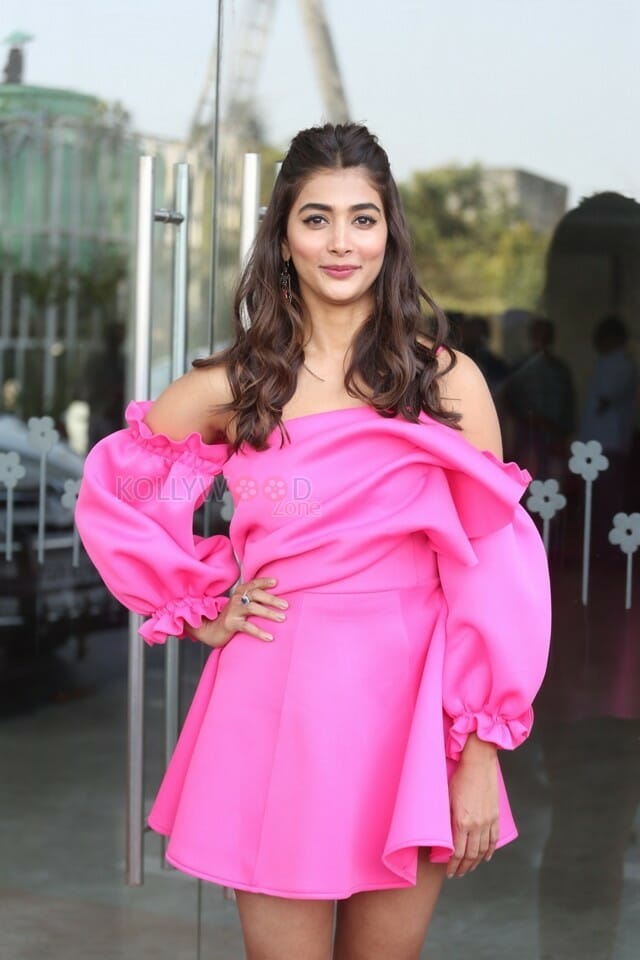 Pooja Hegde At Ala Vaikunthapurramuloo Thanks Meet Pictures