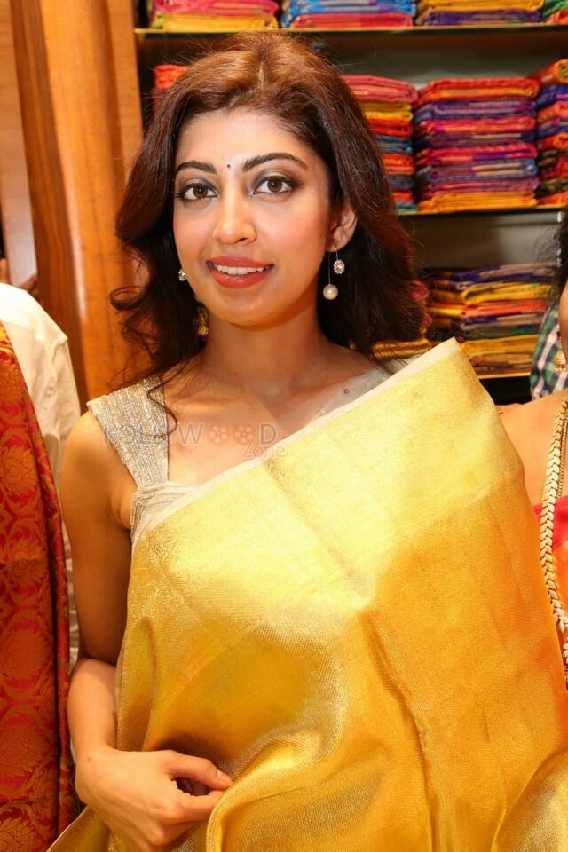 Pranitha Subhash Inaugurates Videms Silks Showroom At Vanasthalipuram Photos