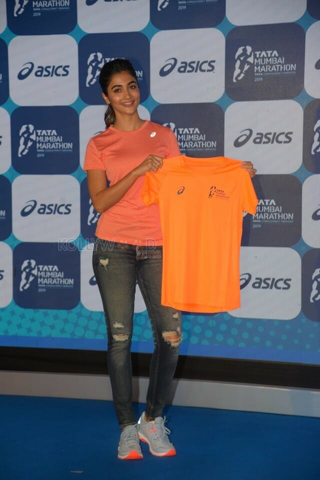 Puja Hegde At Mumbai Marathon Press Conference Photos