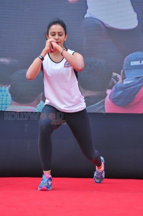 Rakul Preet At Fitness Unplugged For Rape Victims Event Photos