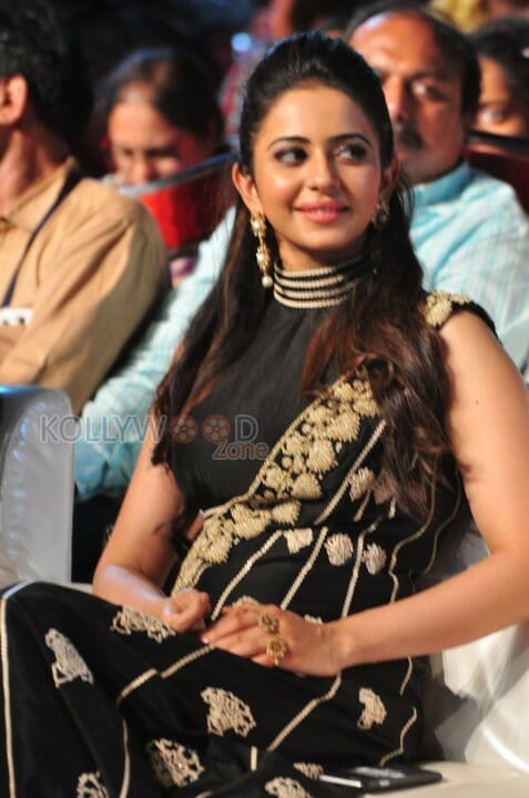 Rakul Preet Singh At Sarrainodu Blockbuster Function Photos