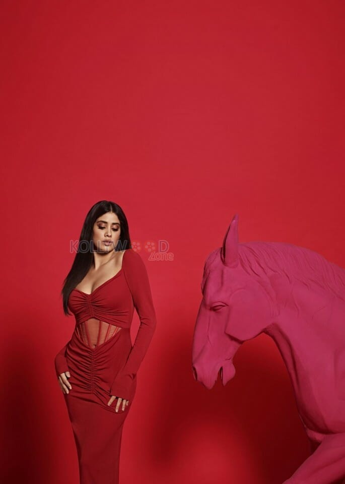 Red Hot Janhvi Kapoor Horse Photoshoot Pictures 02