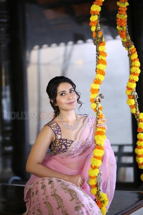 Sexy And Beautiful Raashi Khanna Saree Pictures