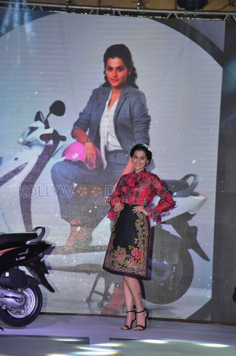 Taapsee At Activa I And Aviator Launch Photos