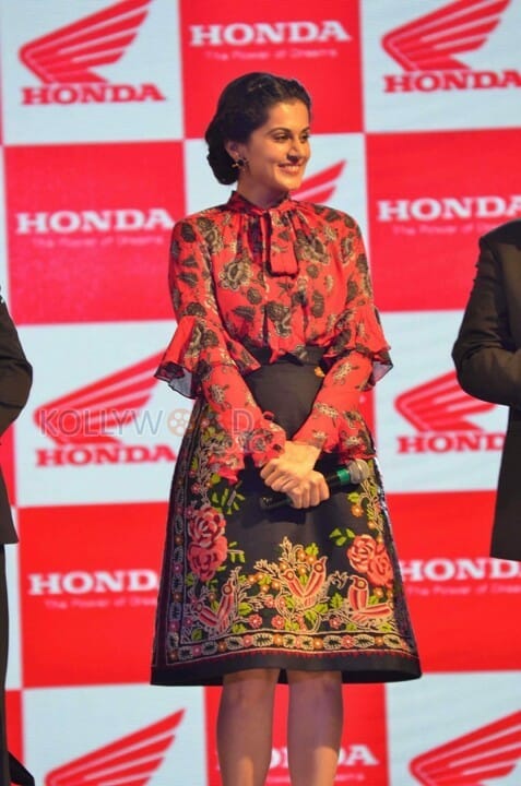 Taapsee At Activa I And Aviator Launch Photos