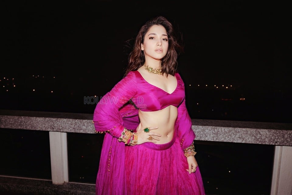 Tantalizing Tamannaah Bhatia in a Pink Lehenga Choli Photos 01