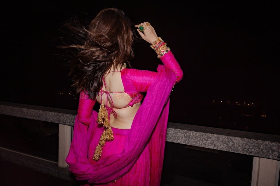 Tantalizing Tamannaah Bhatia in a Pink Lehenga Choli Photos 02