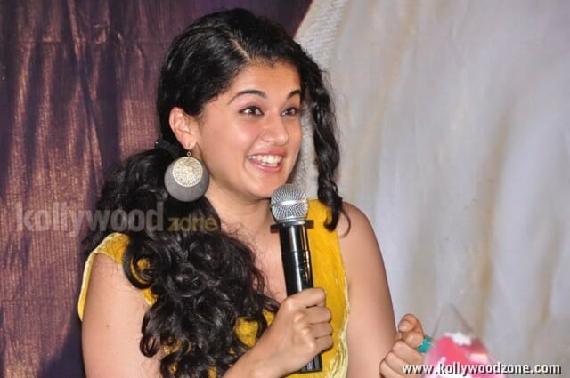 Tapsee At Sahasam Special Show Pictures