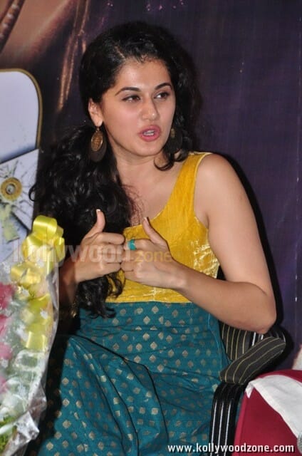 Tapsee At Sahasam Special Show Pictures