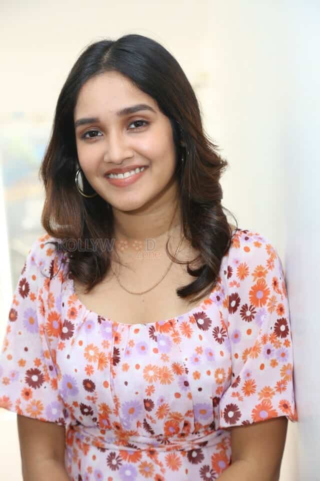 Telugu Actress Anikha Surendran at Butta Bomma Movie Success Meet Pictures 15