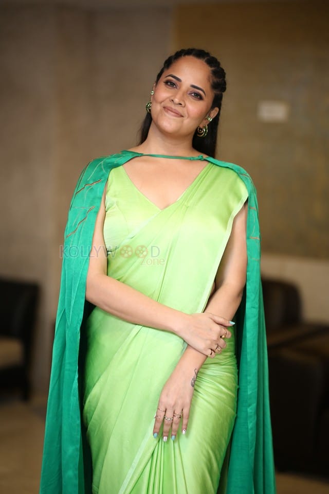 Actress Anasuya Bharadwaj at Simbaa Pre Release Event Pictures 14