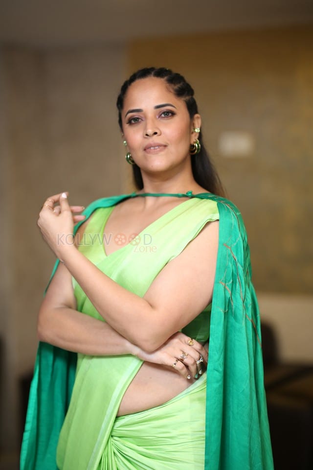 Actress Anasuya Bharadwaj at Simbaa Pre Release Event Pictures 22