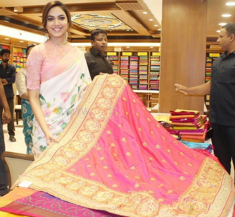 Actress Ritu Varma At Chennai Silks Show Room Opening Photos