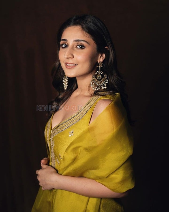 Beautiful Dhvani Bhanushali in a Golden Outfit Photos 06