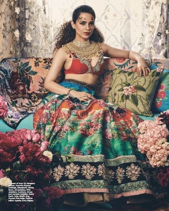 Bollywood Actress Kangana Ranaut Harper Bazaar Photoshoot Photos