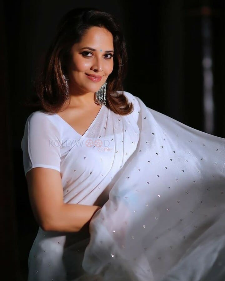 Telugu Anchor Anasuya Sexy Saree Photos