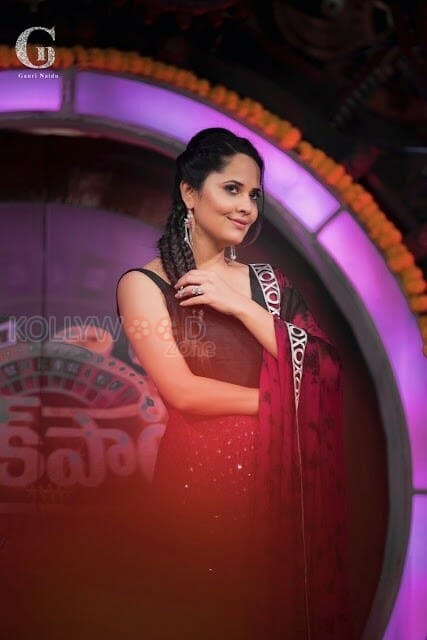 Tv Anchor Anasuya At Jackpot Show Pictures