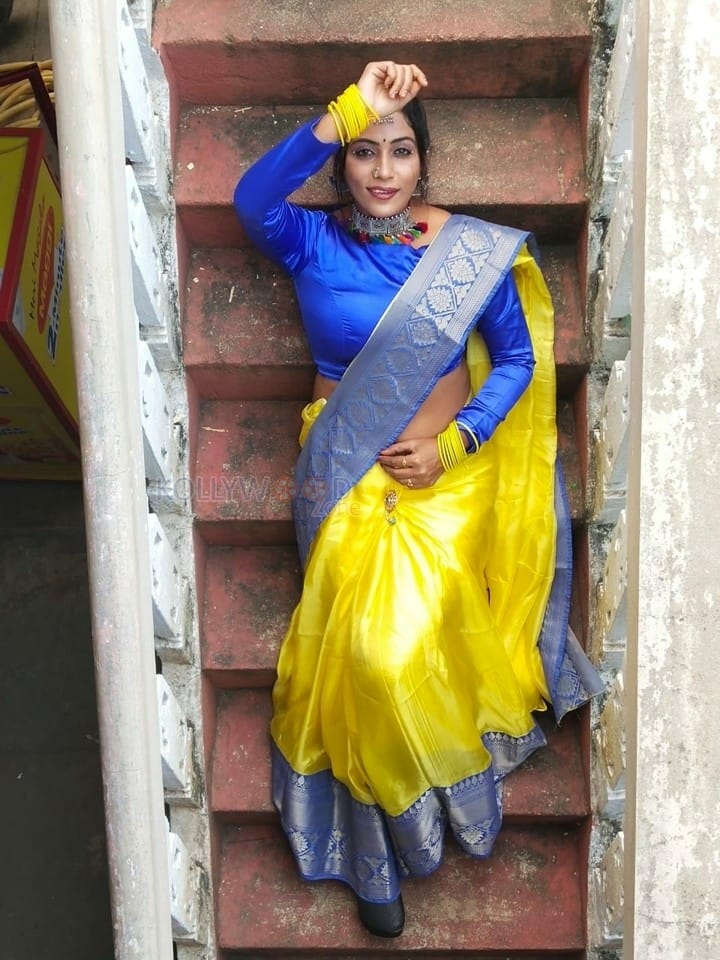 Chepala Katha Fame Meghana Chowdary Latest Dussehra Festival Stills