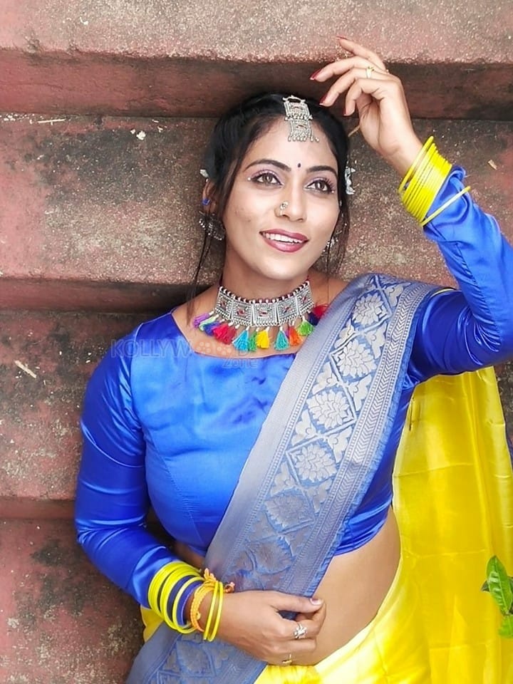 Chepala Katha Fame Meghana Chowdary Latest Dussehra Festival Stills