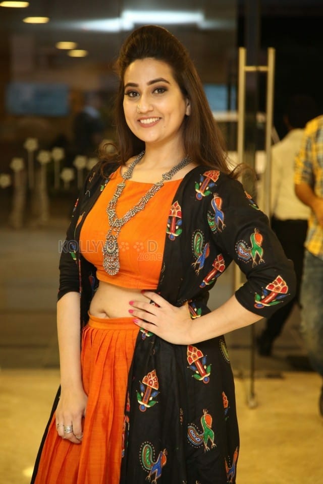 Actress Manjusha At Chitralahari Success Meet Photos