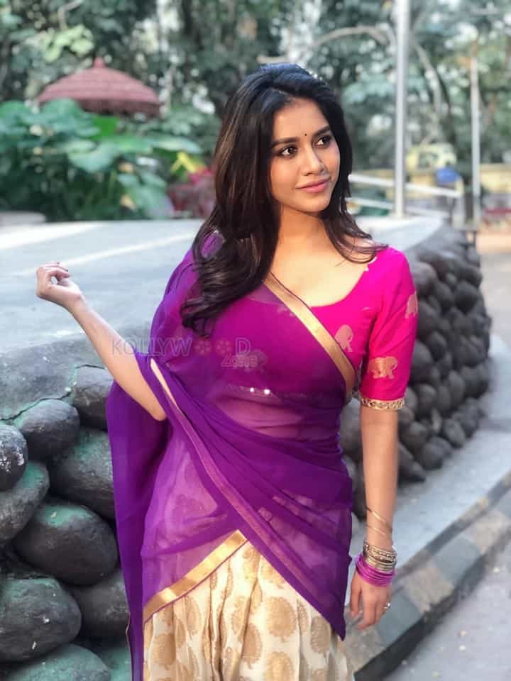 Actress Nabha Natesh In Half Saree Photos