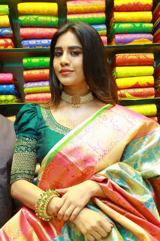 Actress Nabha Natesh Launches Sri Kanchi Alankar Silks At Saroornagar Photos