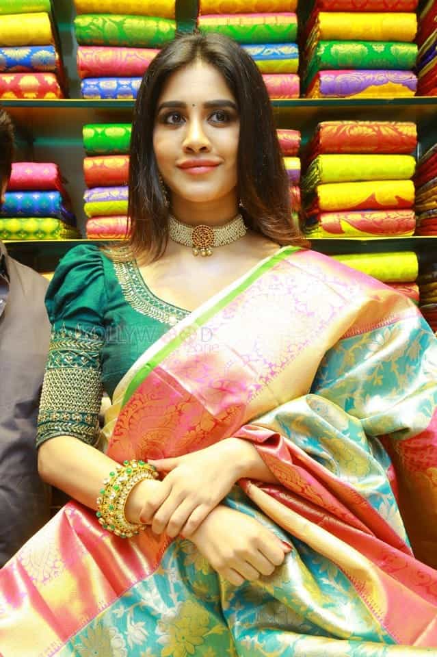 Actress Nabha Natesh Launches Sri Kanchi Alankar Silks At Saroornagar Photos