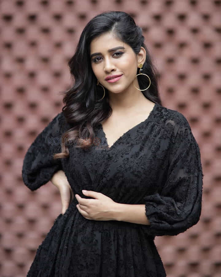 Actress Nabha Natesh Sexy Black Skirt Photos