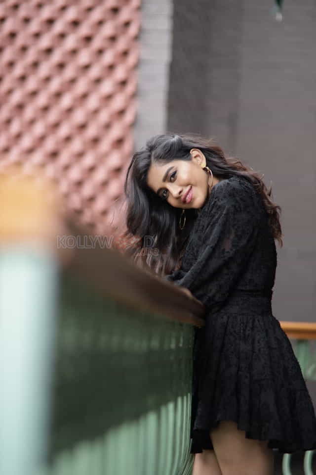 Actress Nabha Natesh Sexy Black Skirt Photos