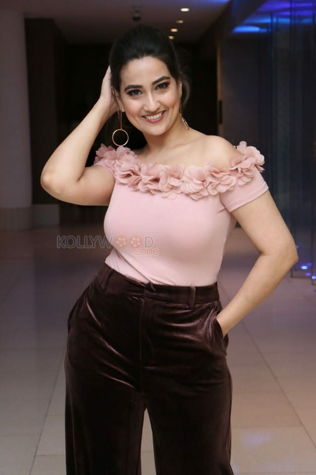 Anchor Manjusha At Disco Raja Success Meet Pictures