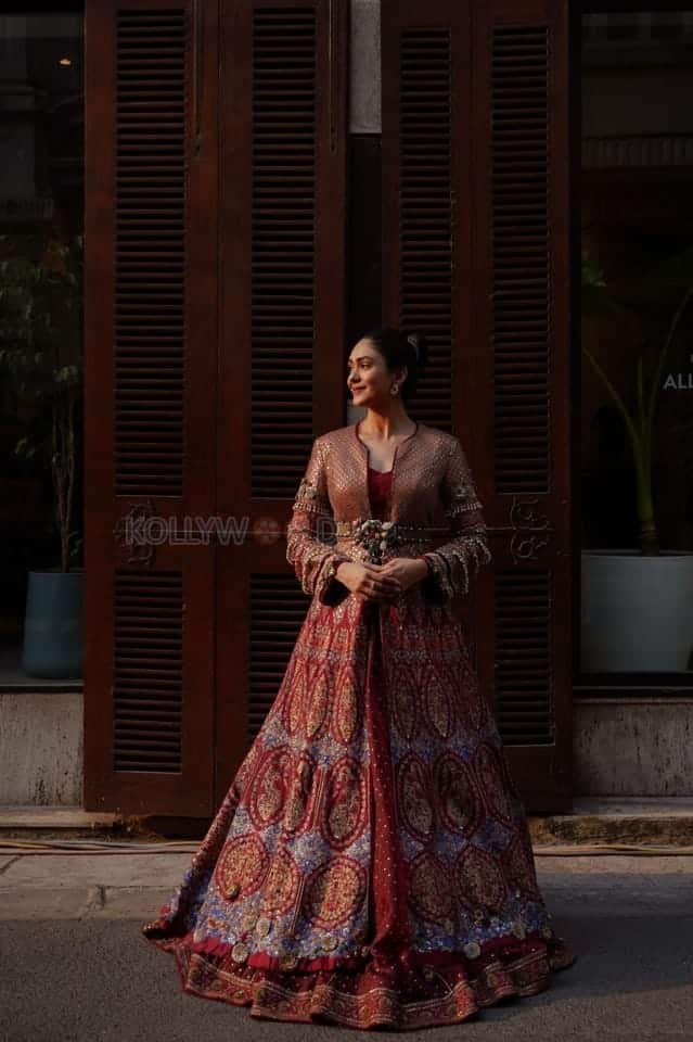 Cute Mrunal Thakur in a Floral Lehenga Photoshoot Stills 02