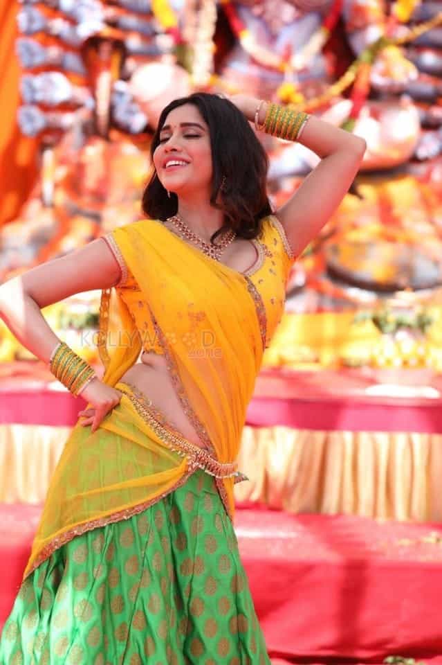 Sexy Heroine Nabha Natesh At Ismart Shankar Bonalu Event Photos