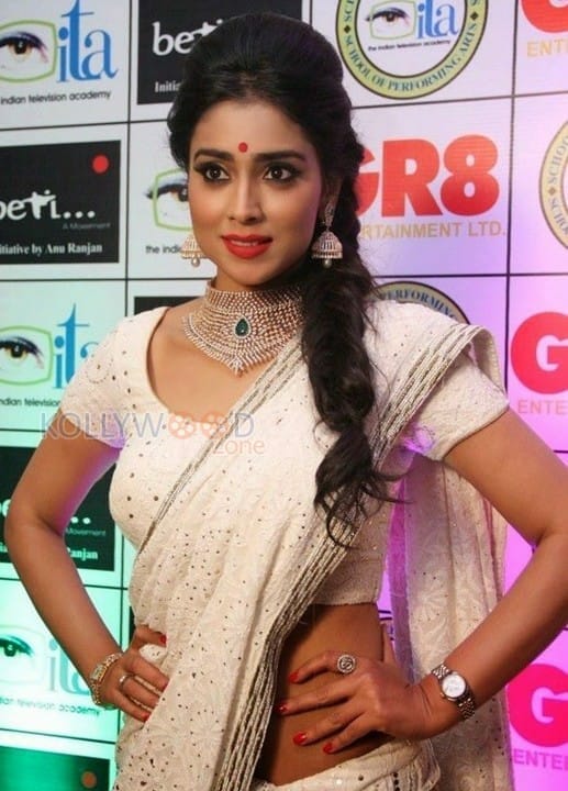 Shriya Saran Hot Saree Photos