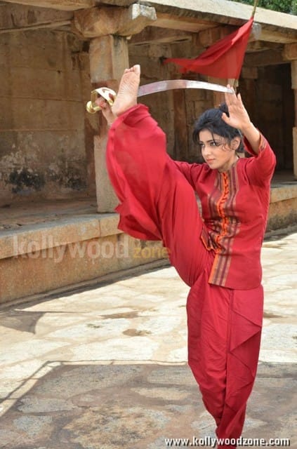 Shriya Saran Performing Kalari Photos