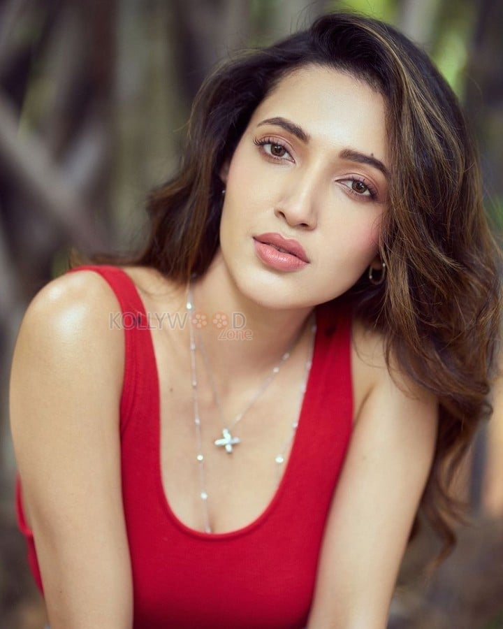 Sizzling Hot Neha Shetty in a Red Top with a Denim Pants Photos 03