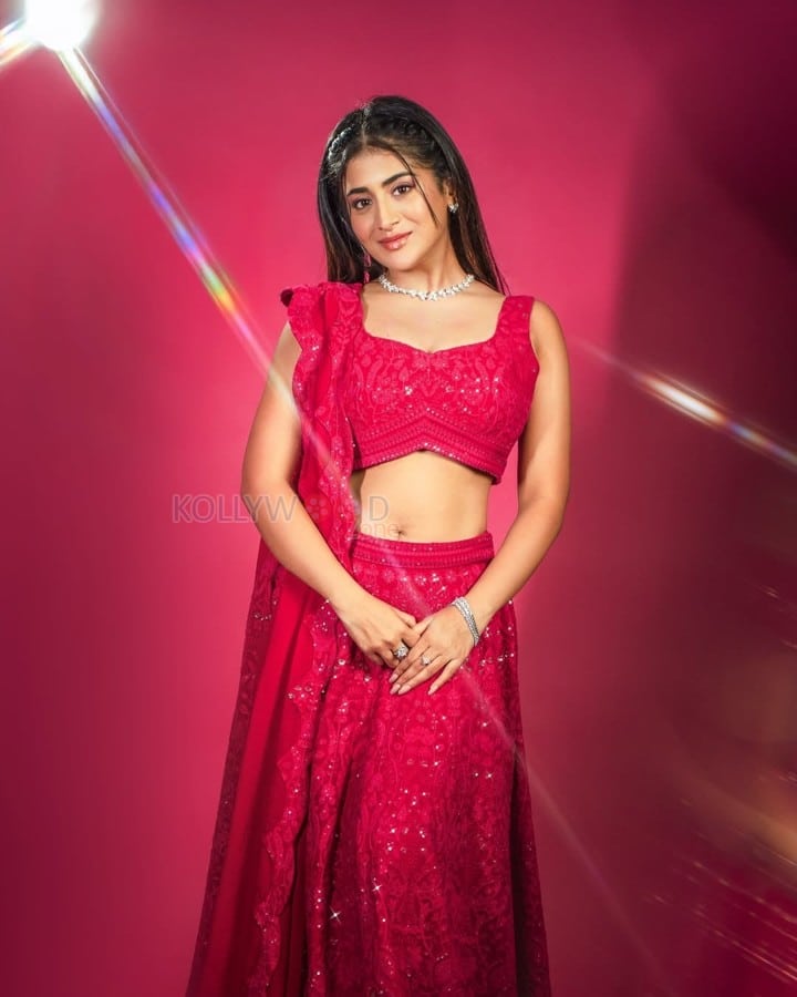 Stunning Rashi Singh in a Red Lehenga Stills 02