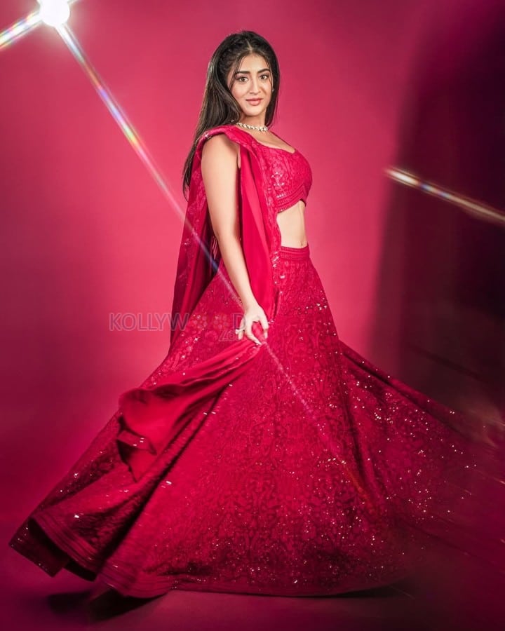 Stunning Rashi Singh in a Red Lehenga Stills 04