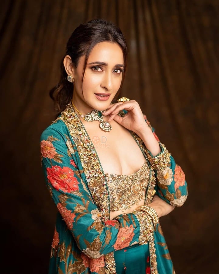 Stunning and Charming Pragya Jaiswal in a Traditional Designer Lehenga Photos 04