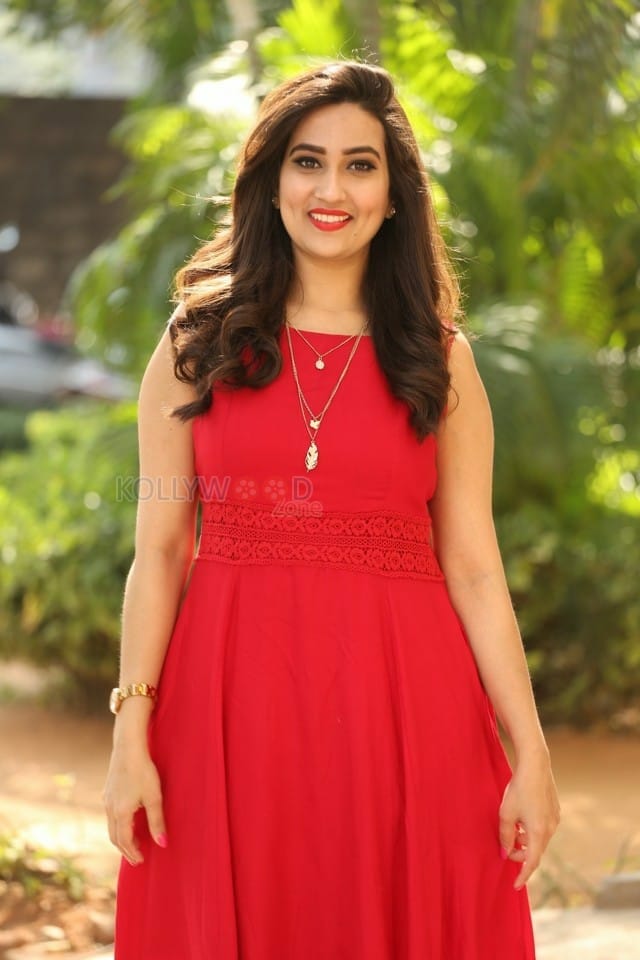 Television Anchor Manjusha At Padi Padi Leche Manasu Movie Thanks Meet Photos