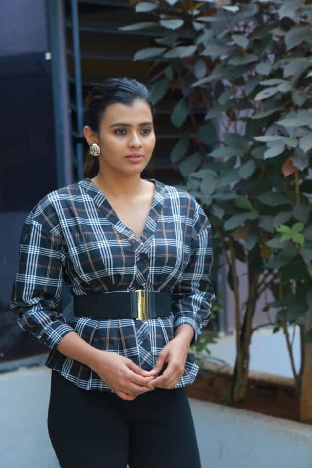 Actress Hebah Patel At Kisses Press Meet Photos