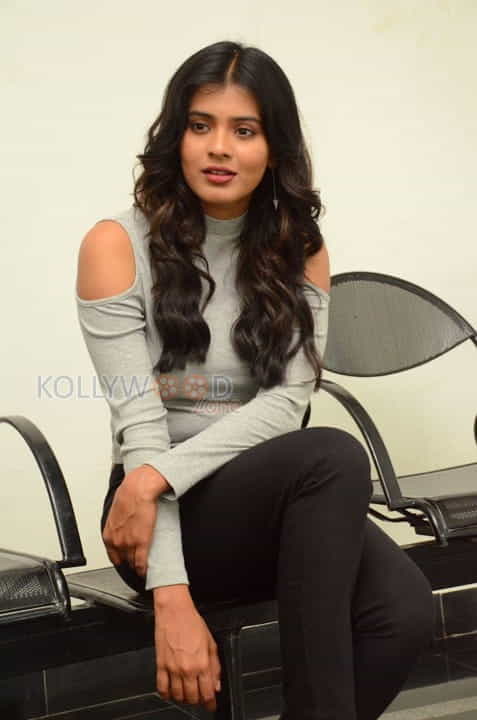 Actress Hebah Patel At Angel Movie Opening Photos