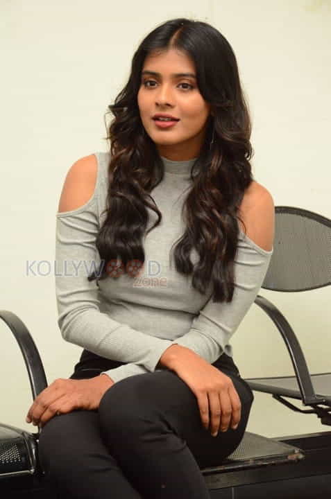 Actress Hebah Patel At Angel Movie Opening Photos