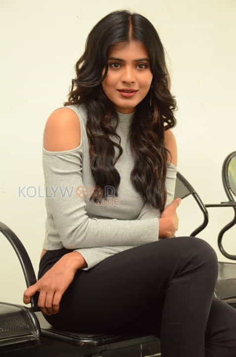 Actress Hebah Patel At Angel Movie Opening Photos