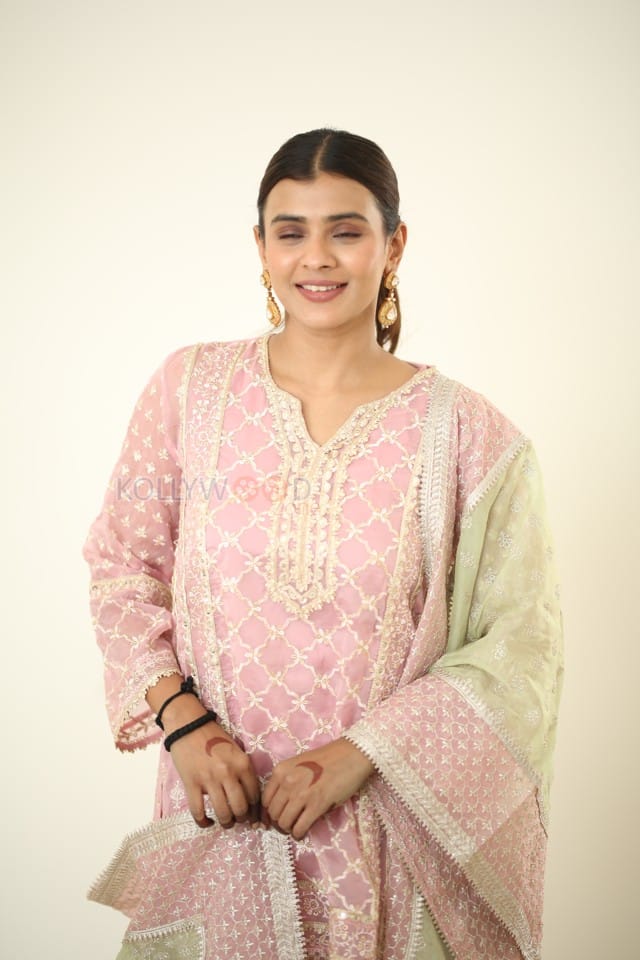 Actress Hebah Patel at Odela 2 Movie Interview Photos 18