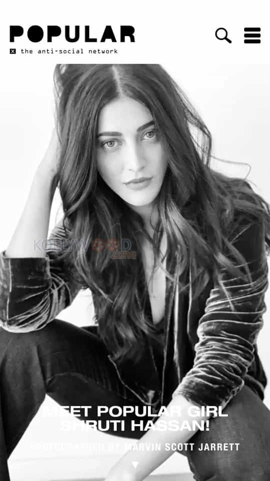 Actress Shruti Haasan Magazine Photoshoot Pictures