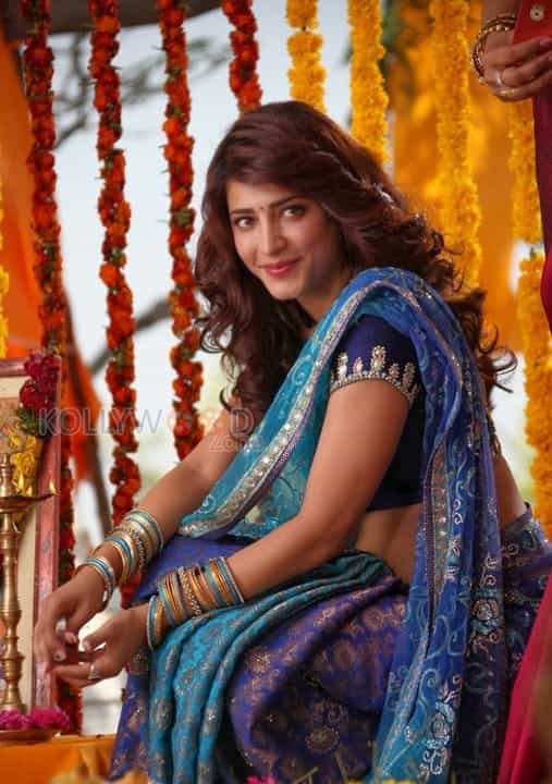 Actress Shruti Haasan Saree Pictures