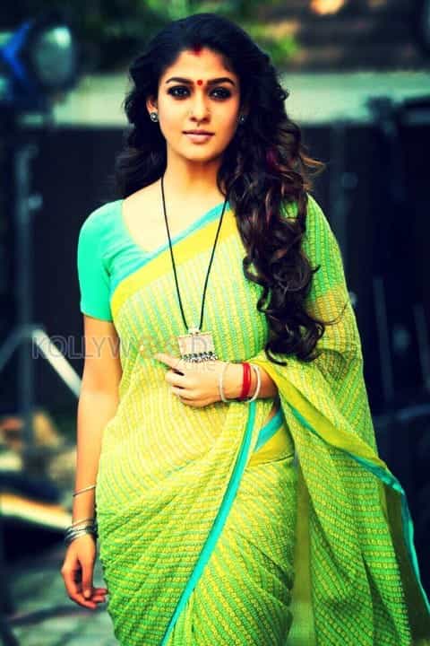 Nayanthara Green Saree