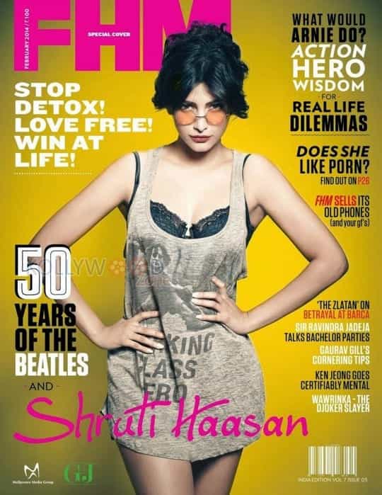 Shruti Haasan Sexy Fhm Magazine Photos