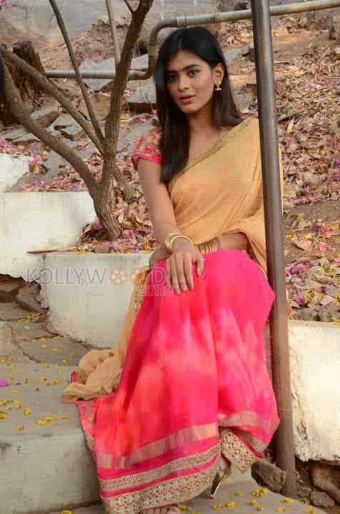 Telugu Actress Hebah Patel Saree Pictures