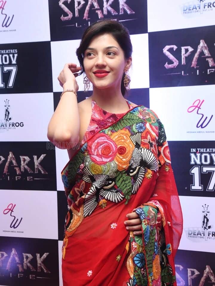 Actress Mehreen Pirzada at Spark Movie Trailer Launch Pictures 12